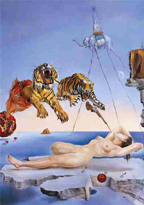 1500 Sueño Causado por El Vuelo de una Abeja Antes de Despertar, Dalí