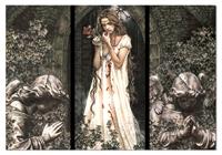 1500 Tríptico Ángeles de la Guarda, Victoria Francés