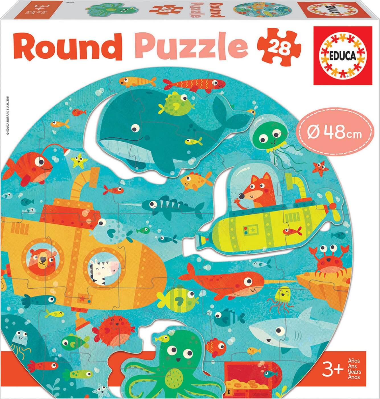 28 Round Puzzle Bajo el Mar ( Educa 18907 ) imagen b