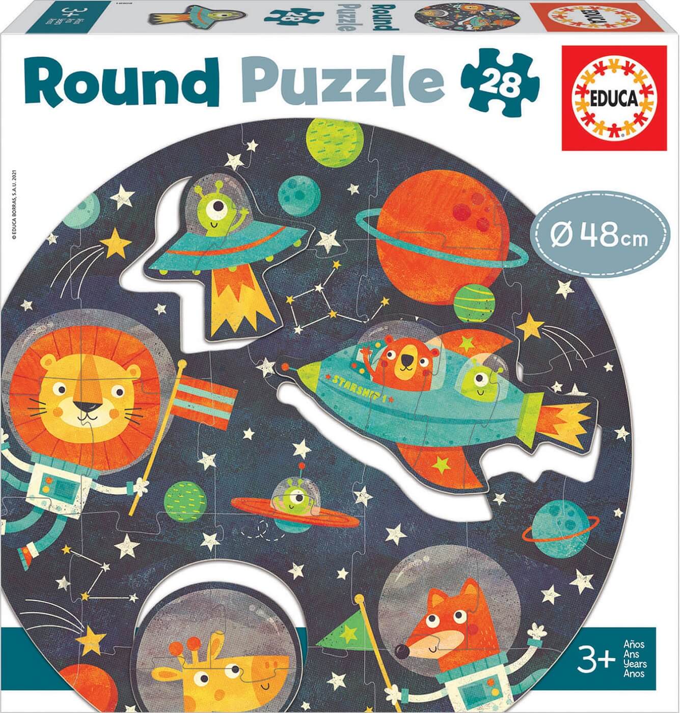 28 Round Puzzle El Espacio ( Educa 18908 ) imagen b