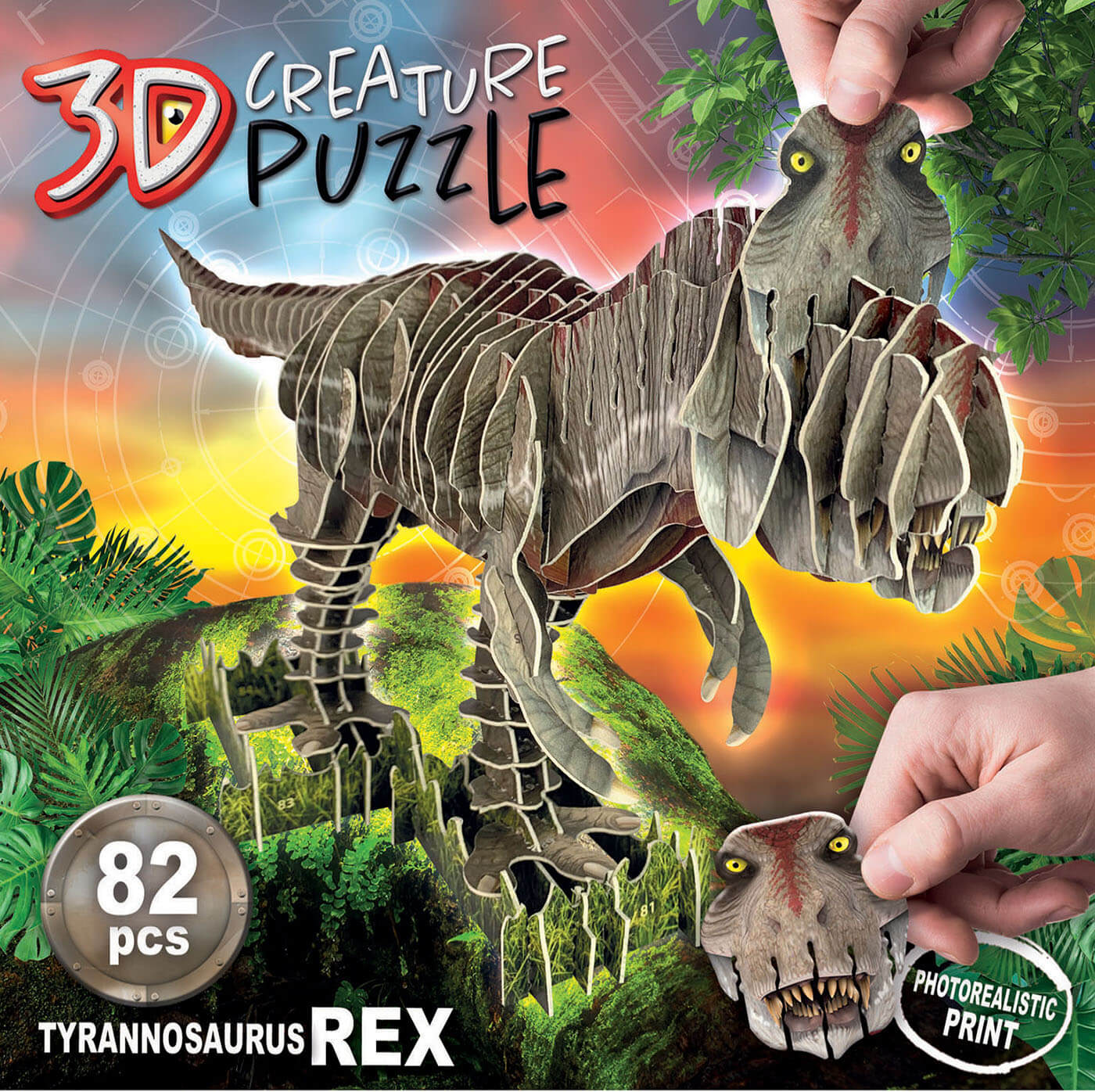 Tyrannosaurus Rex 3D Creature Puzzle ( Educa 19182 ) imagen a