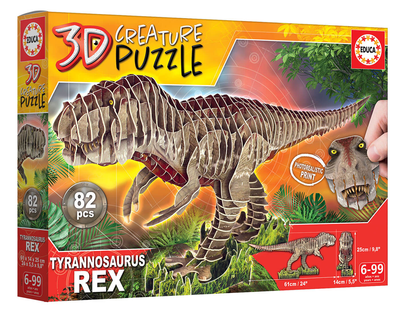 Tyrannosaurus Rex 3D Creature Puzzle ( Educa 19182 ) imagen d