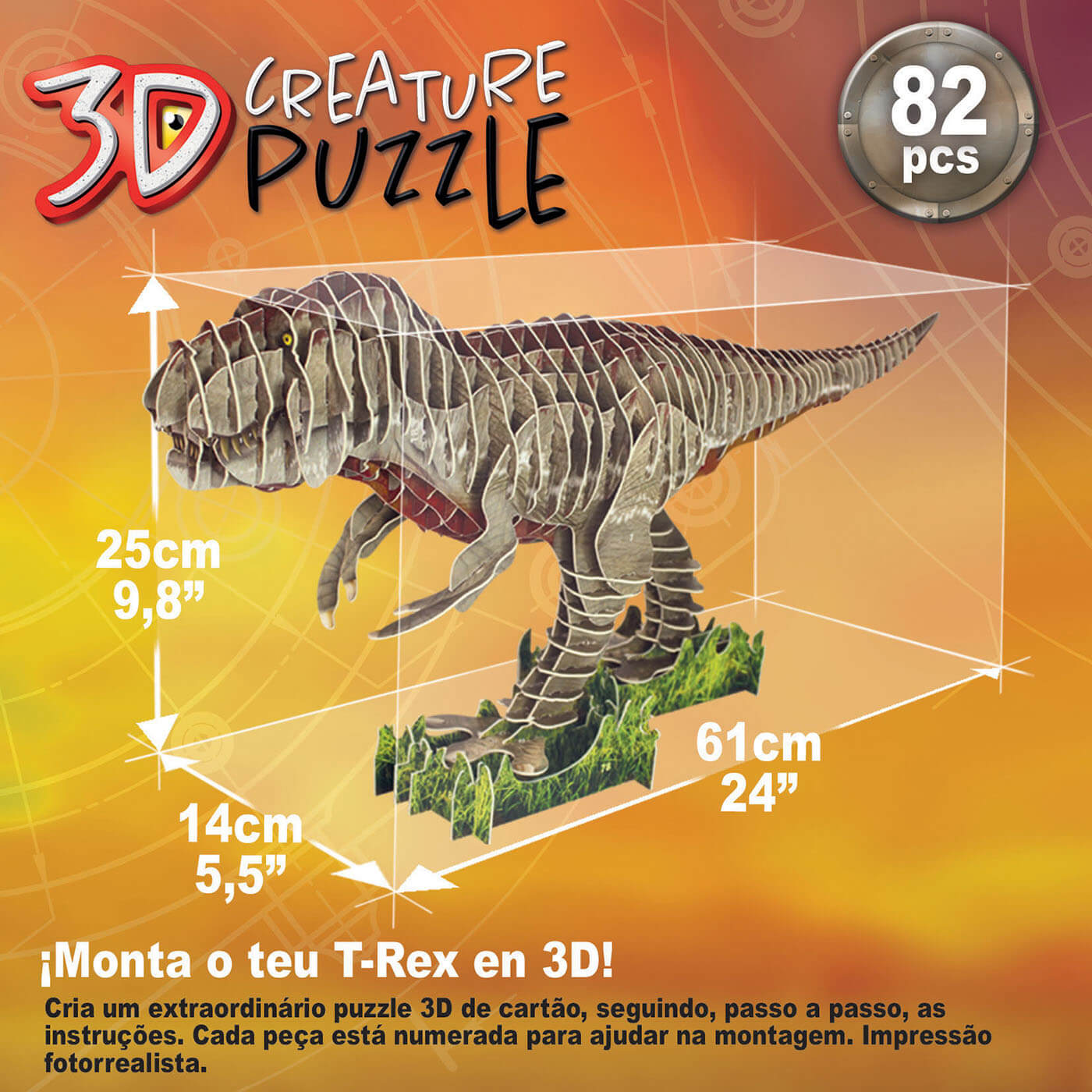 Tyrannosaurus Rex 3D Creature Puzzle ( Educa 19182 ) imagen e