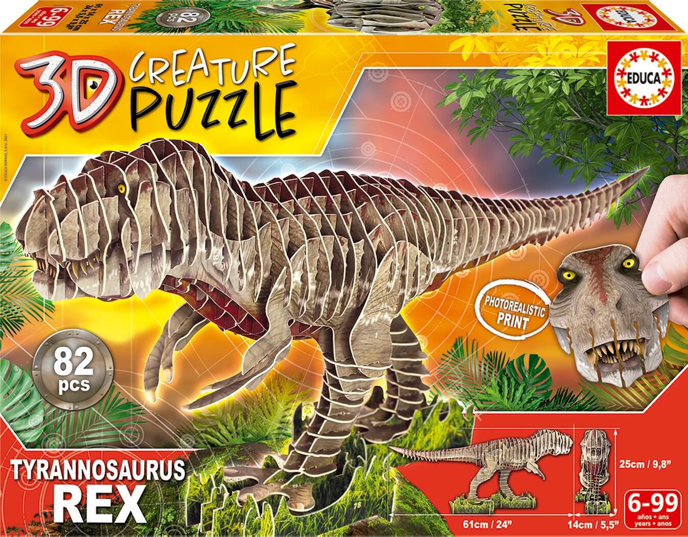 Tyrannosaurus Rex 3D Creature Puzzle ( Educa 19182 ) imagen f