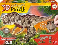 Tyrannosaurus Rex 3D Creature Puzzle