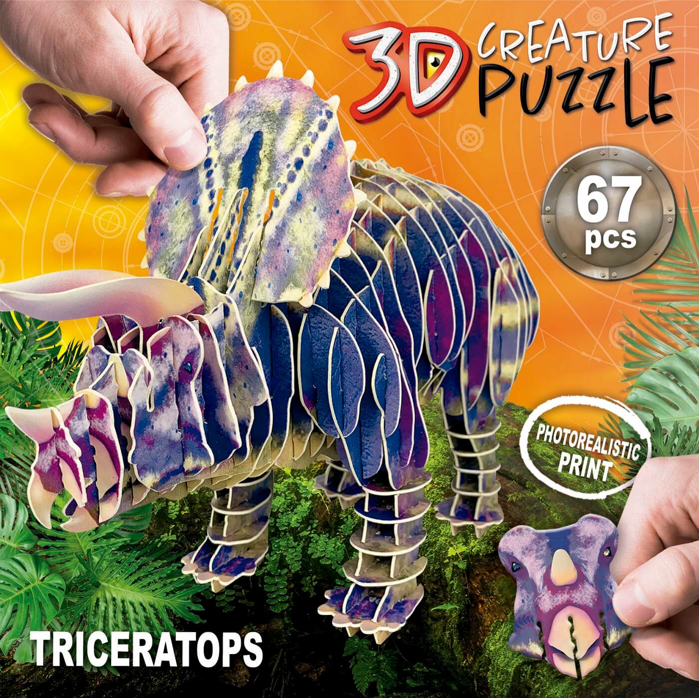 Triceratops 3D Creature Puzzle ( Educa 19183 ) imagen a
