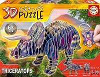 Triceratops 3D Creature Puzzle