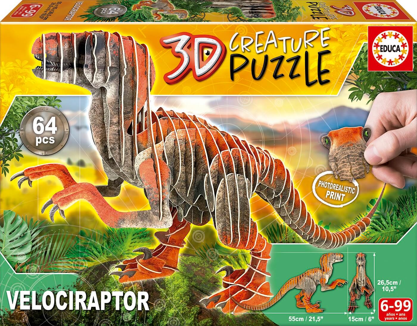 Velociraptor 3D Creature Puzzle ( Educa 19382 ) imagen g