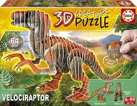 Velociraptor 3D Creature Puzzle