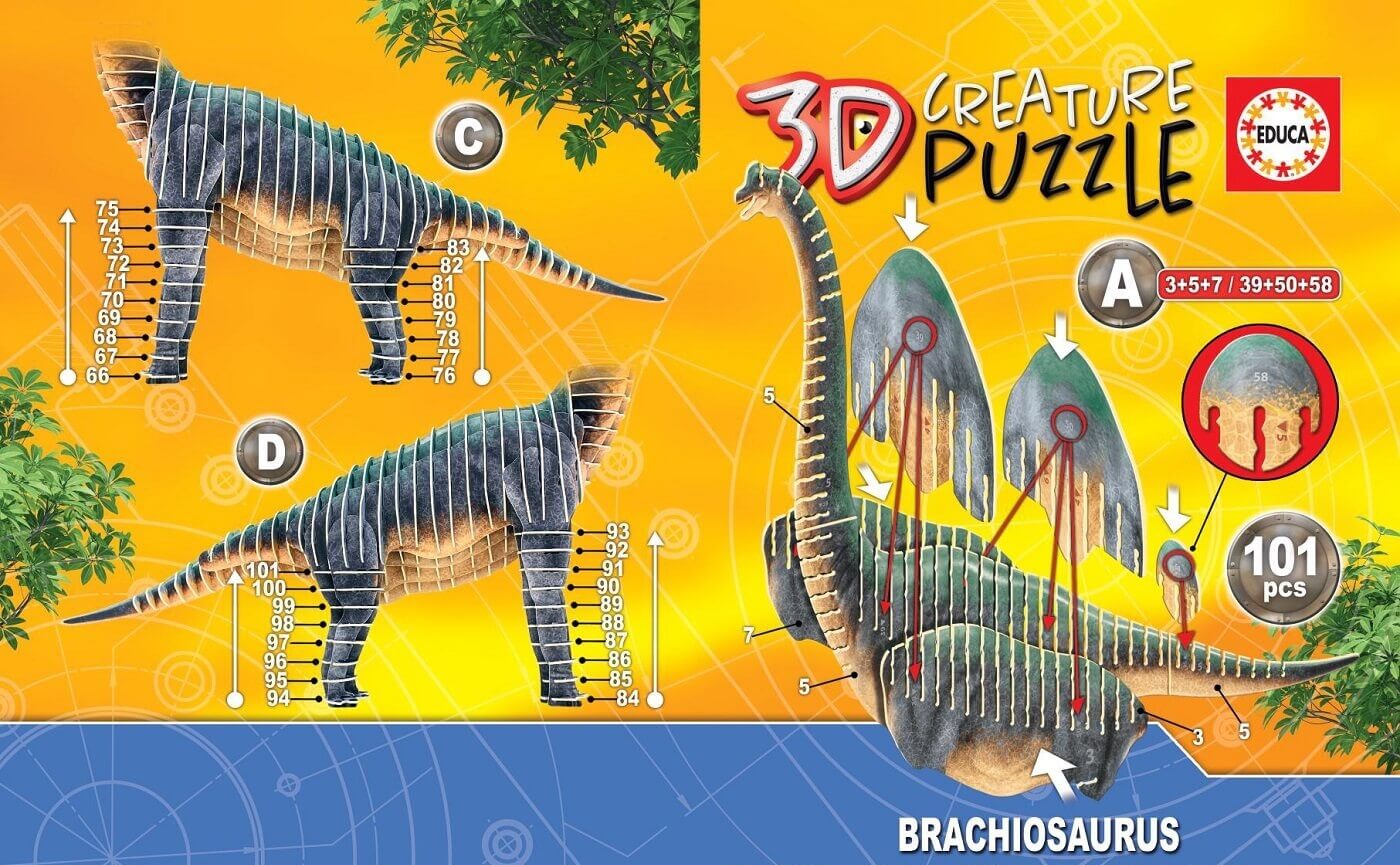 Brachiosaurus 3D Creature Puzzle ( Educa 19383 ) imagen d
