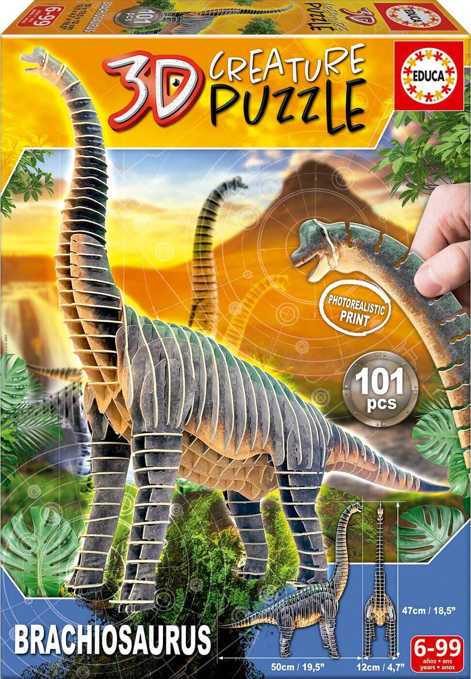 Brachiosaurus 3D Creature Puzzle ( Educa 19383 ) imagen g