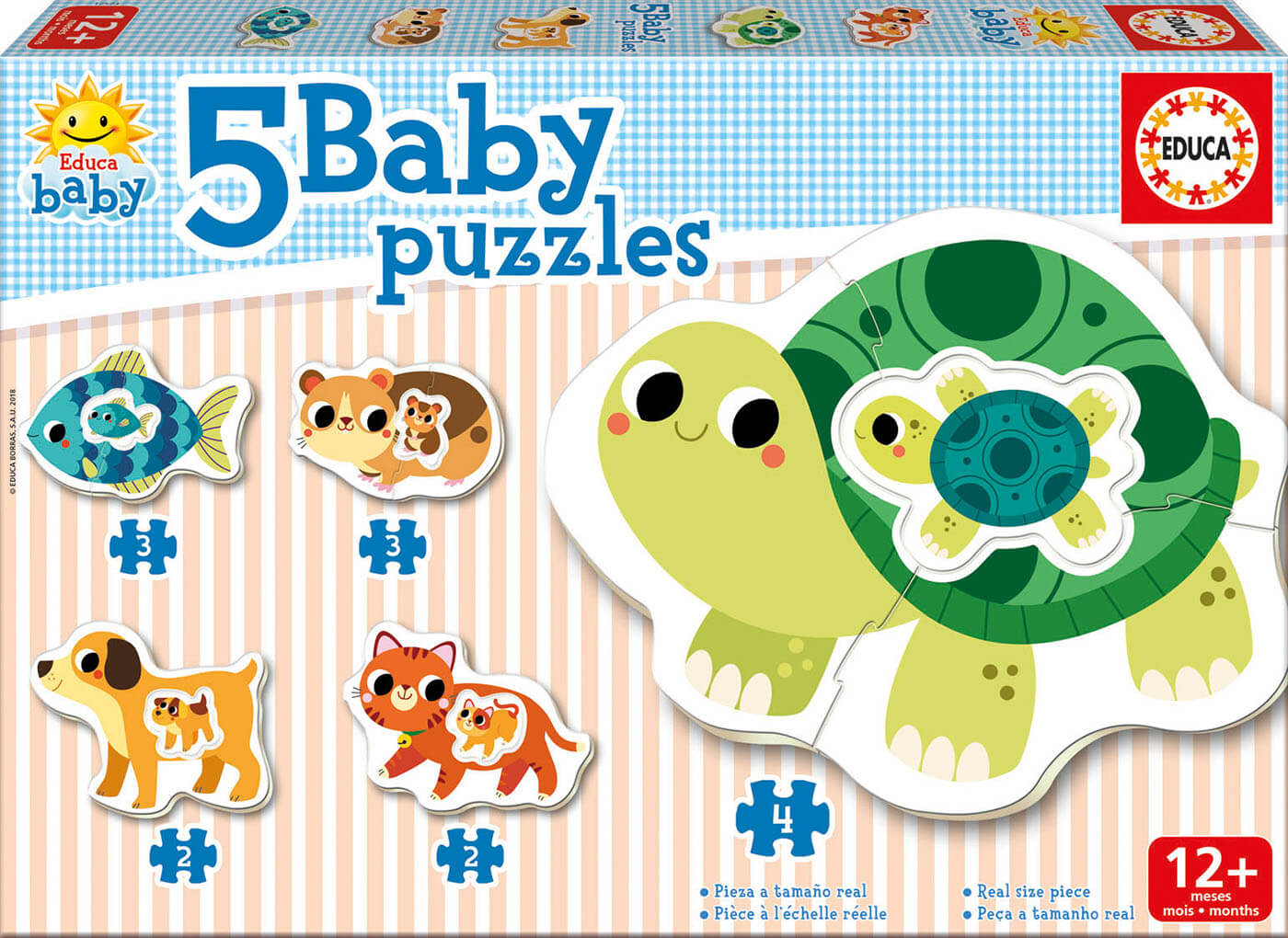 5 Baby Puzzles Animales Domésticos
