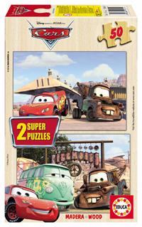 Puzzle Madera 2x50 Cars