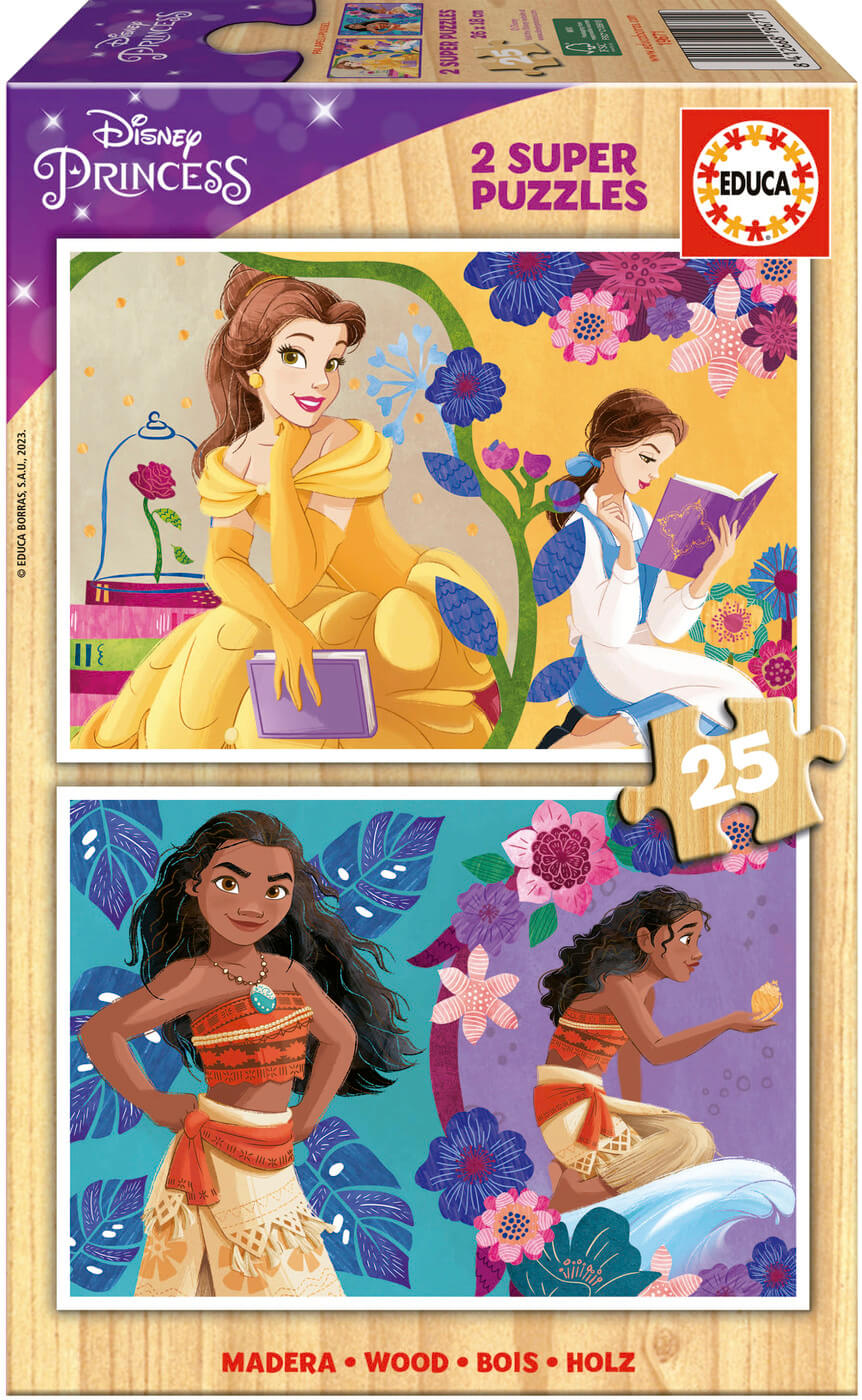 2x25 Disney Princess Madera ( Educa 19671 ) imagen e