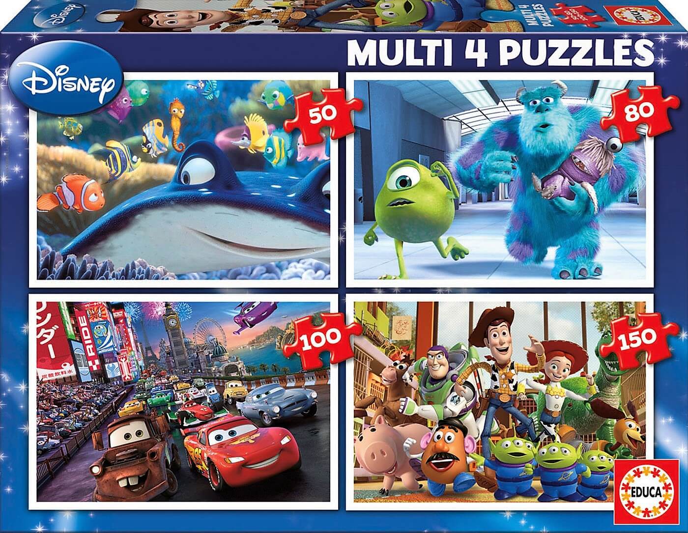 Disney Pixar Multi 4 puzzles
