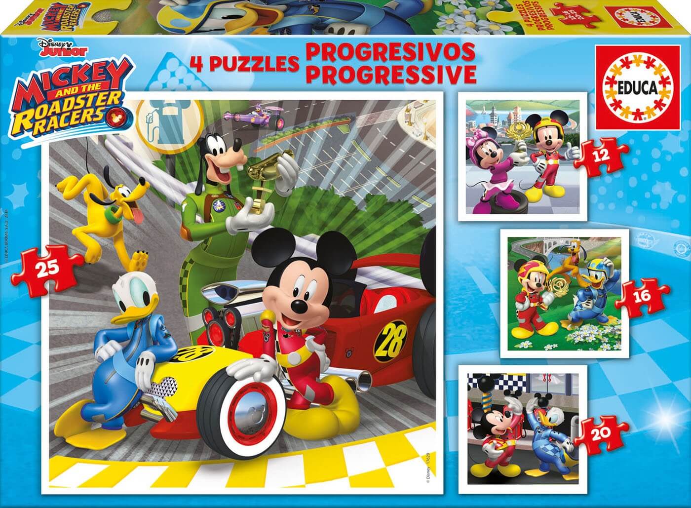 Progresivo 12-16-20-25 Mickey and The Roadster Racers