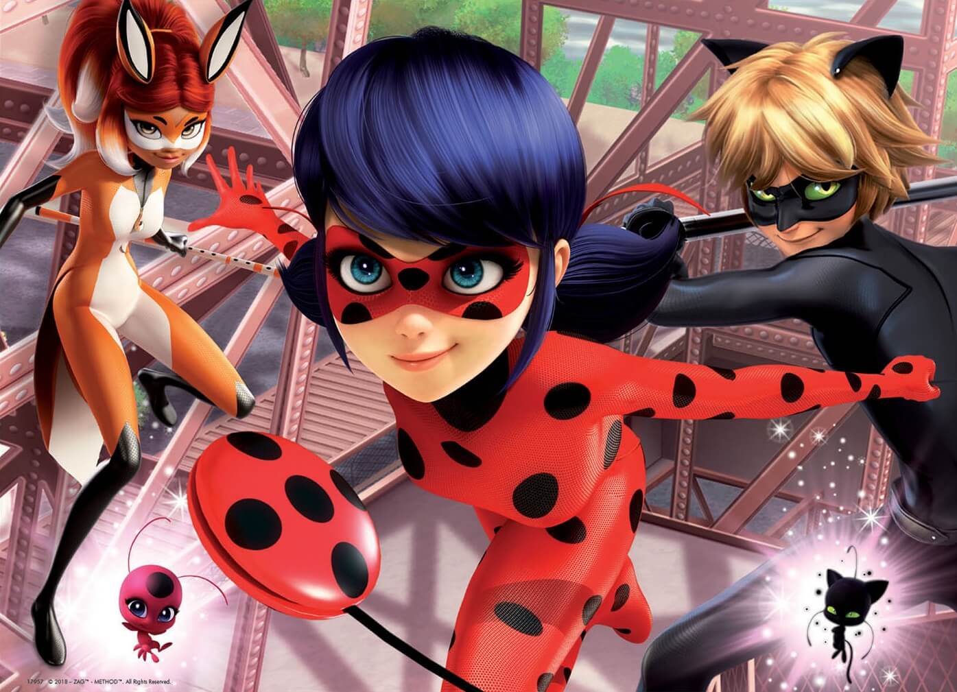 100 Madera Miraculous LadyBug ( Educa 17957 ) imagen a