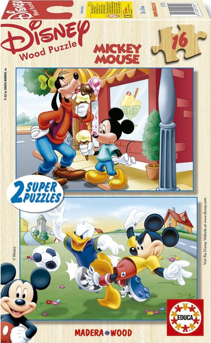 Educa borras 81 Pieces El Abecedario Mickey And Friends Wooden Puzzle  Multicolor