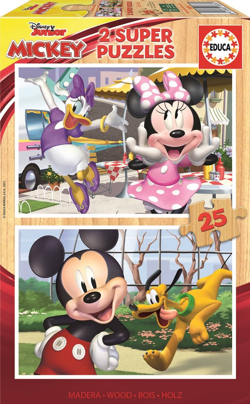 2x25 Mickey and Friends Madera ( Educa 18876 ) imagen c