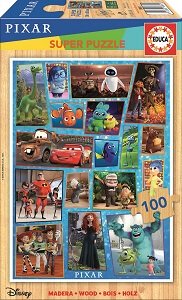 100 Disney Pixar Personajes Madera