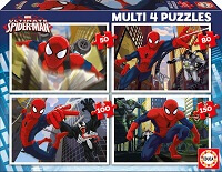 Multi 4 Puzzles 50-80-100-150 Ultimate Spider-Man