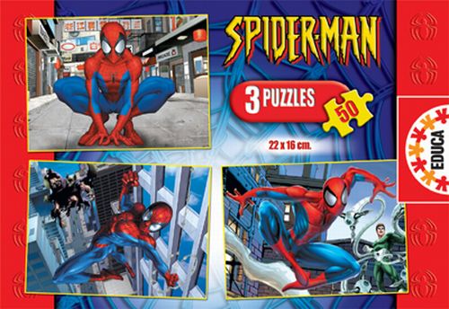 3 x 50 Puzzle SpiderMan