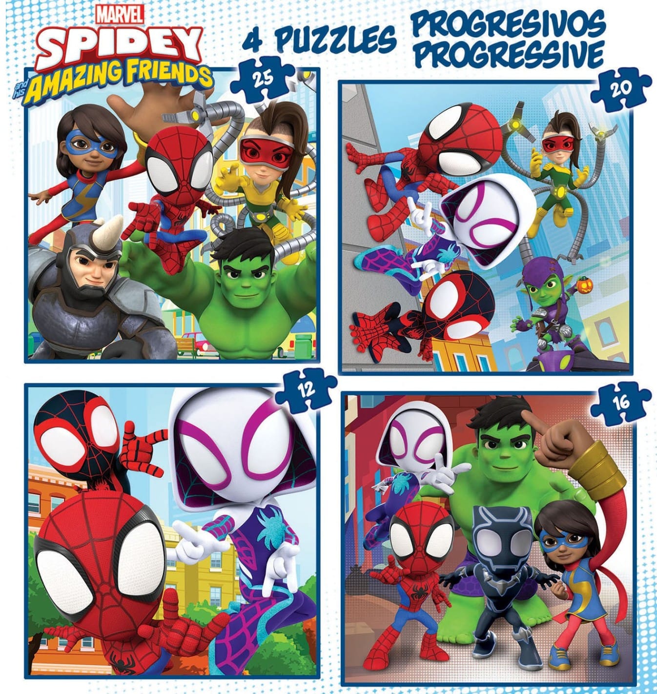 Progresivo 12-16-20-25 Spidey and His Amazing Friends ( Educa 19295 ) imagen a