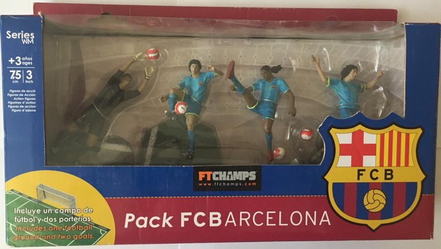 Pack FC Barcelona.Valdés, Messi, Ronaldinho y Puyol ( FTChamps 4651 ) imagen a