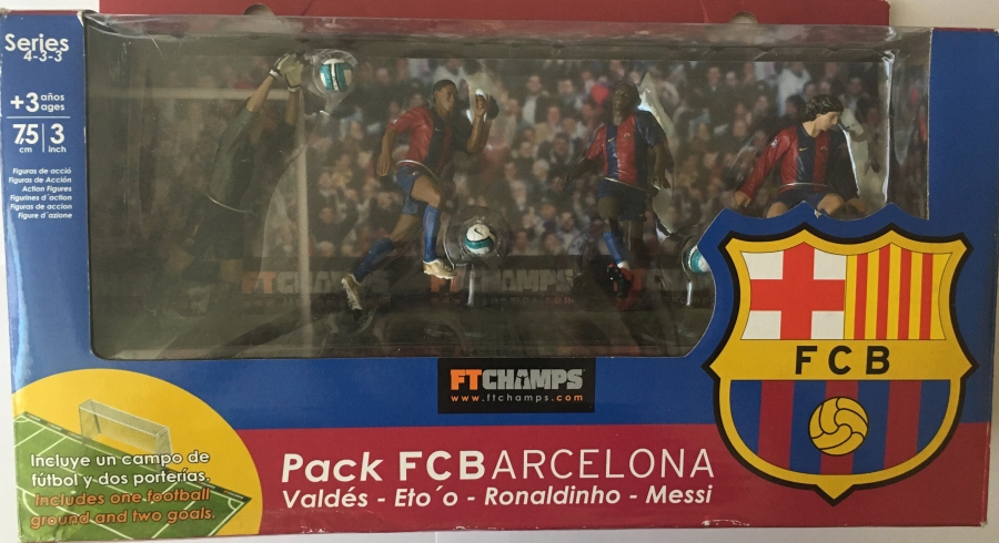 Pack FC Barcelona.Valdés, Eto, Ronaldinho y Messi ( FTChamps 9977 ) imagen a