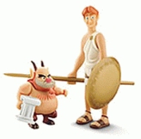 Joven Hércules y personaje (SIN CAJA)