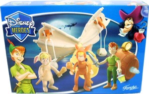 Peter Pan con sus amigos