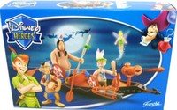 Indios con canoa y cañon