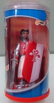 Caballero Blanco y Rojo con Armadura