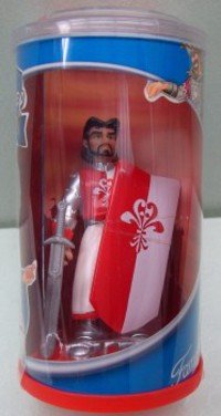 Caballero Blanco y Rojo con Armadura