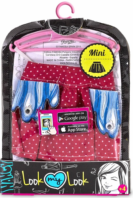 Mini: falda lunares rojos