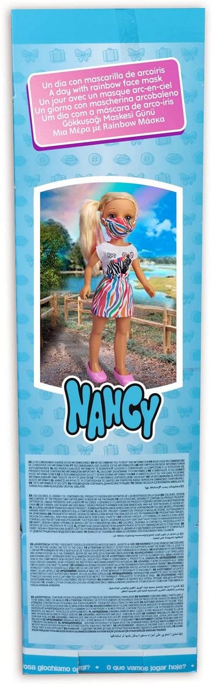 Nancy un dia con mascarilla arcoiris ( Famosa 17194 ) imagen g