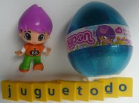 Pin y Pon Huevo Azul Pelo Rosa