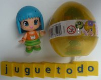 Pin y Pon Huevo Amarillo Pelo Azul