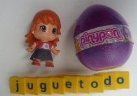 Pin y Pon Huevo Morado Pelo Marrón