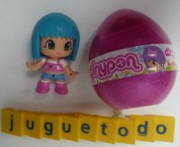 Pin y Pon Huevo Rosa Pelo Azul