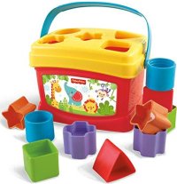Cubo transportable con bloques infantiles