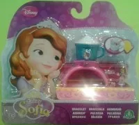 Pulsera rosa taza y mini figura Sofia