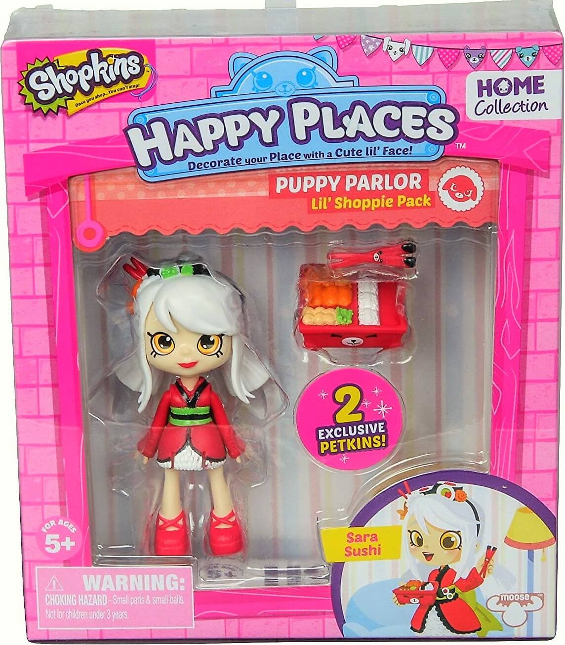 Lil Shoppie Pack Puppy Parlor Sara Sushi ( Giochi Preziosi 56320 ) imagen c