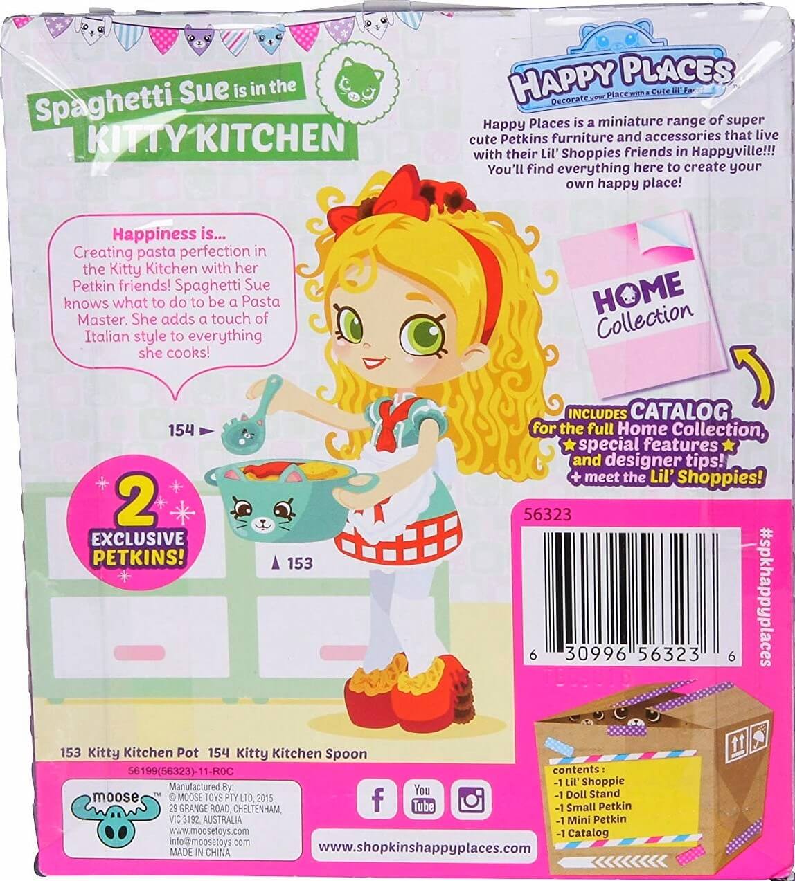 Lil Shoppie Pack Kitty Kitchen Spaghetti Sue ( Giochi Preziosi 56323 ) imagen b