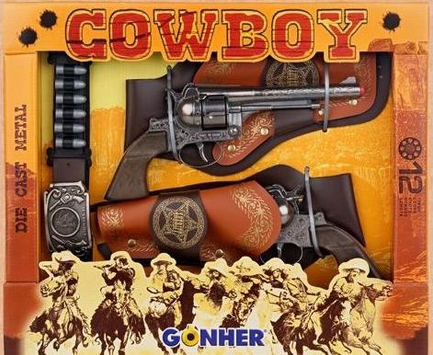 Estuche Texas 8 Tiros, Revolver y Cartuchera Gohner Ref. 150 - TIENDAS  SORIANO