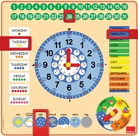 Reloj y Calendario en ingles