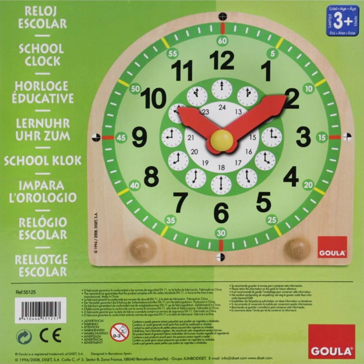 Reloj escolar ( Goula 55125 ) imagen a