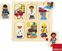 Puzzle madera profesiones
