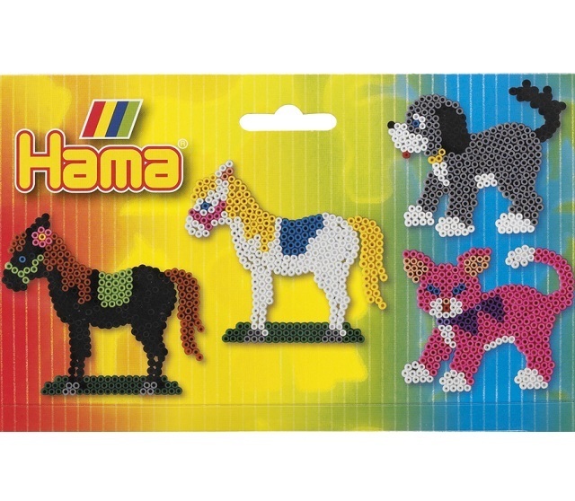 Blister 3 Placas Pegboards caballo ( Hama 4556 ) imagen a