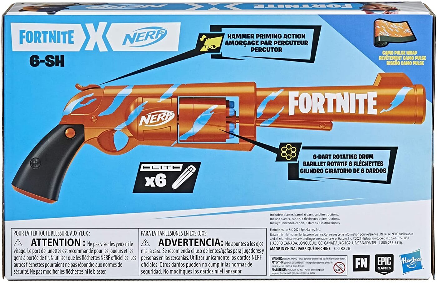 Nerf Fornite 6-SH ( Hasbro F2678 ) imagen e